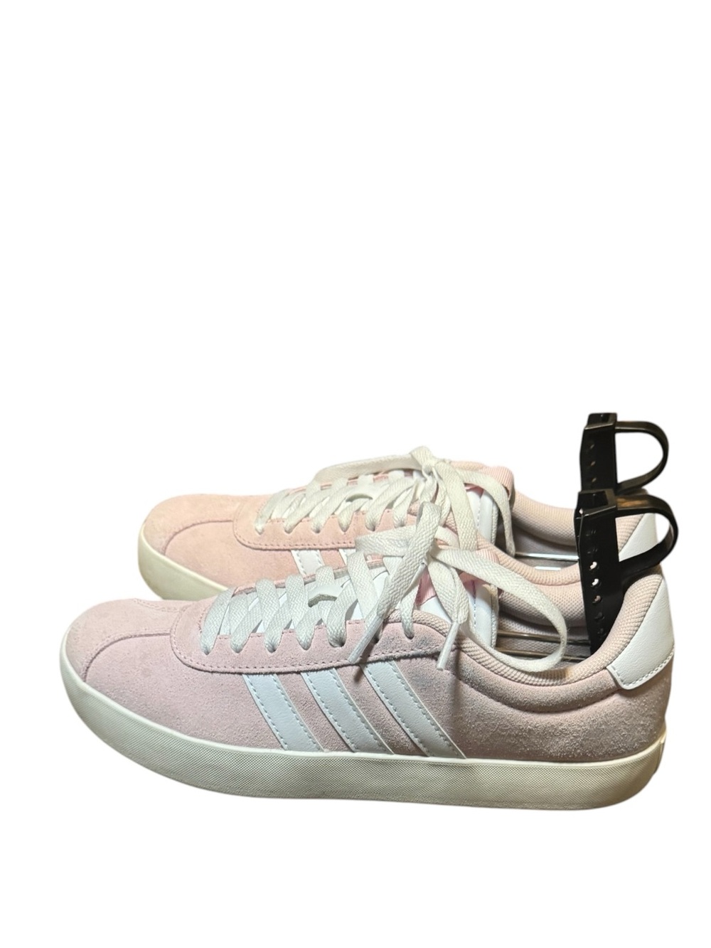 adidas VL Court 3.0 Pink Suede Low-Top Sneakers Women’s Size 7